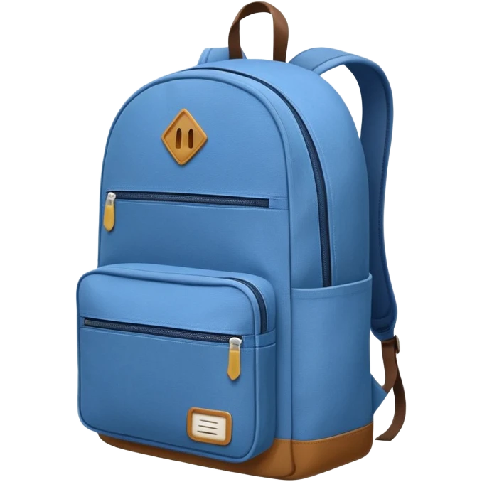 Backpack with front pocket emoji