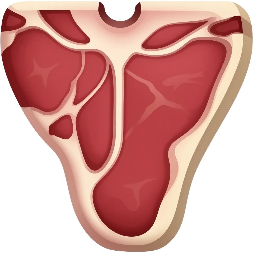 Corte de carne T-Bone emoji