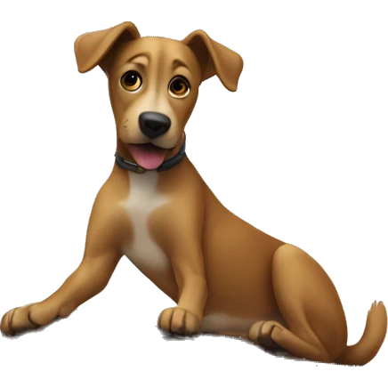 Dog on top of a house emoji