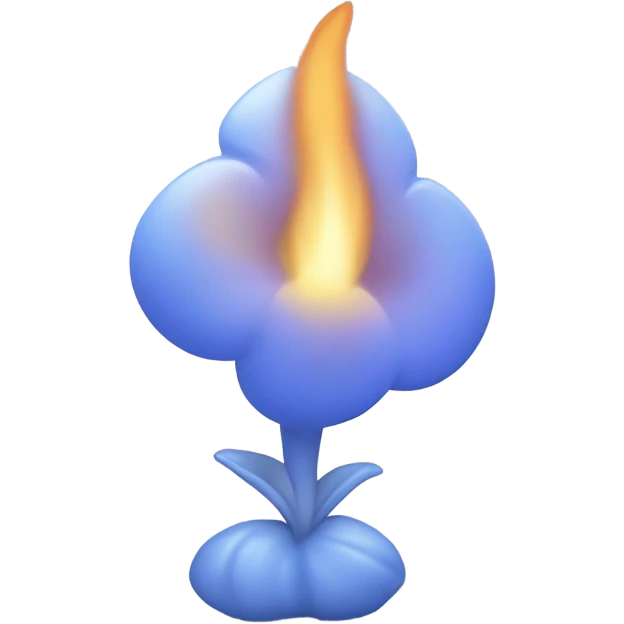 Periwinkle fire emoji