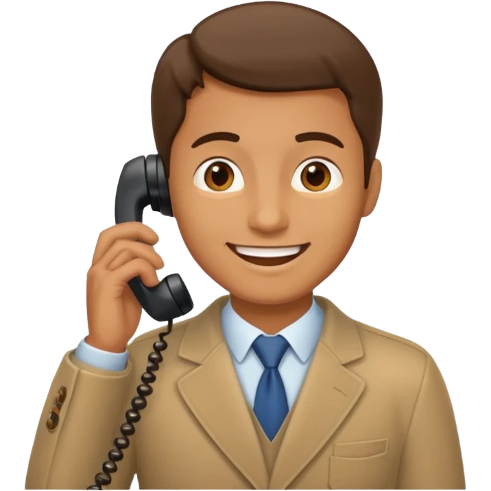 a man talking on phon  emoji