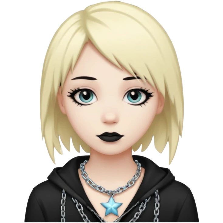 pastel emo star with a chain emoji