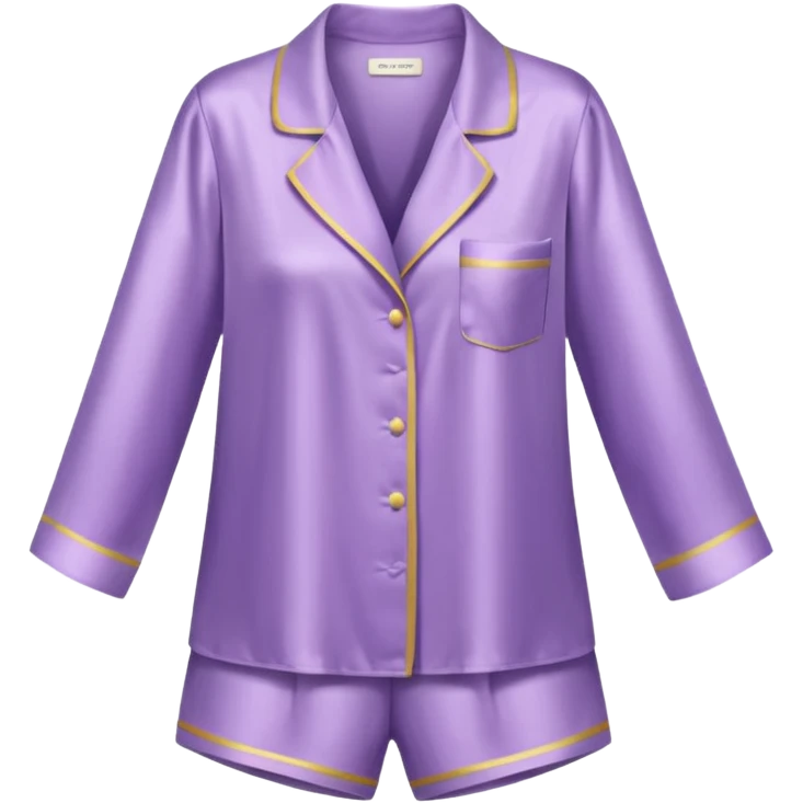 Light purple silk pajamas set emoji