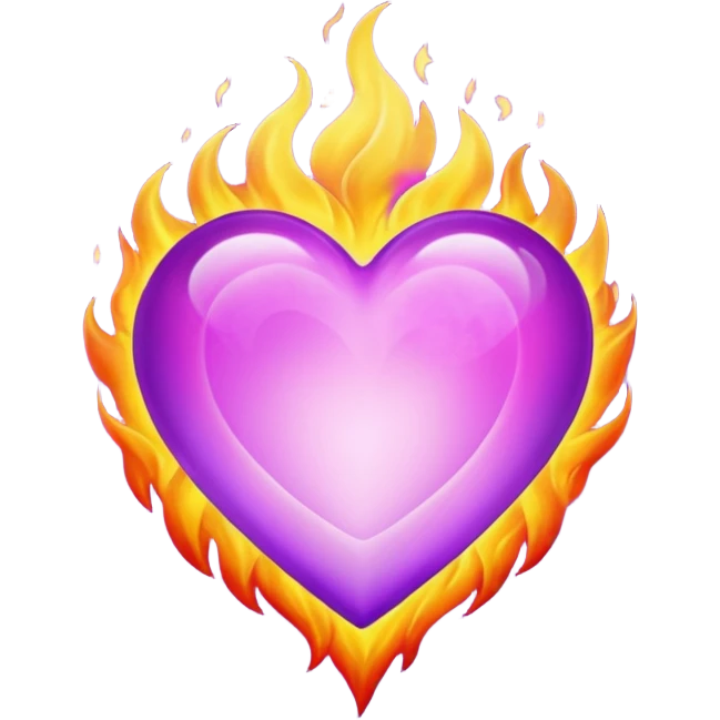 Heart Fire Purple emoji