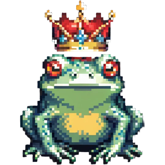 crowned frog emoji