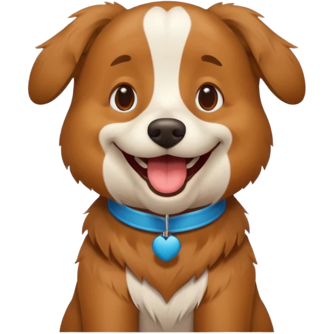 Singing dog emoji