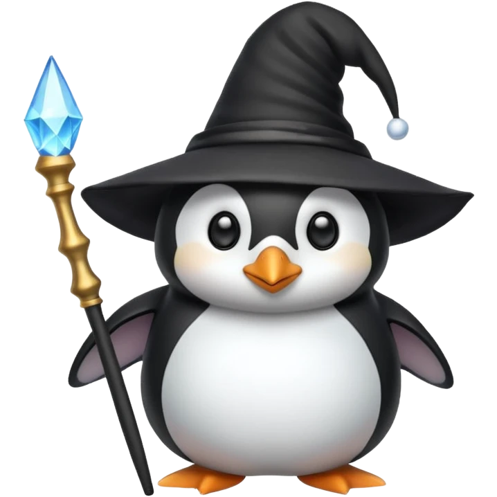 Penguin Wizard emoji