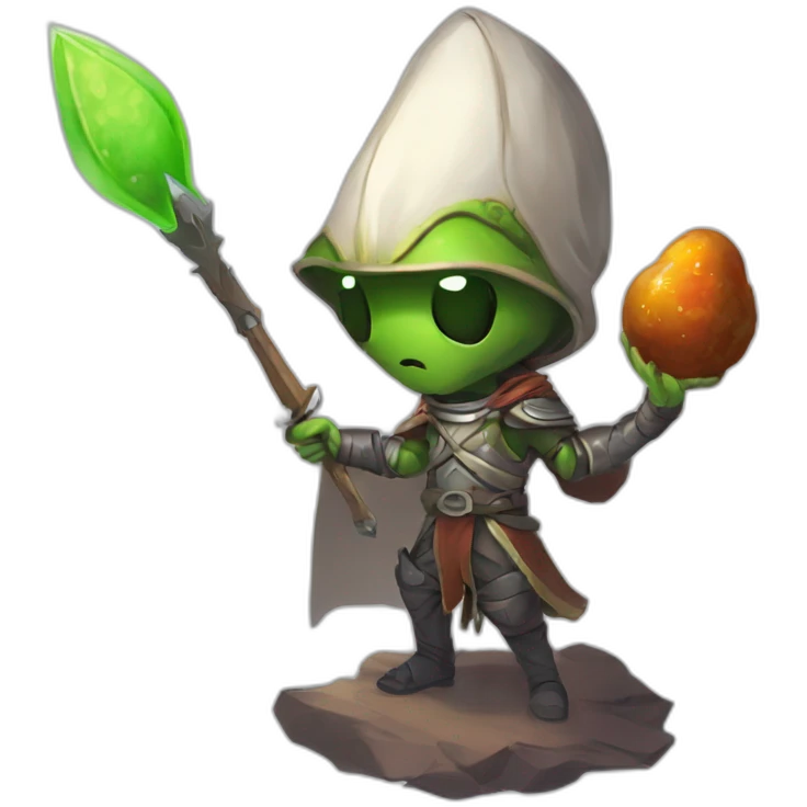 let him cook alien emoji scifi roguelike rpg style inspired by slay the spire digital art emoji
