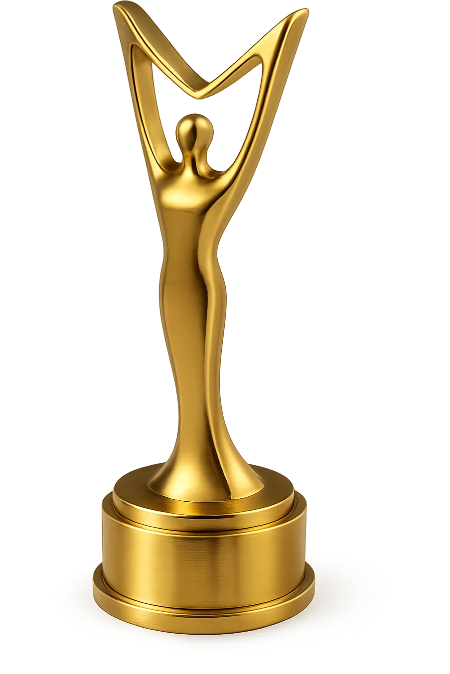 elegant and modern award trophy in white or silver, no text emoji