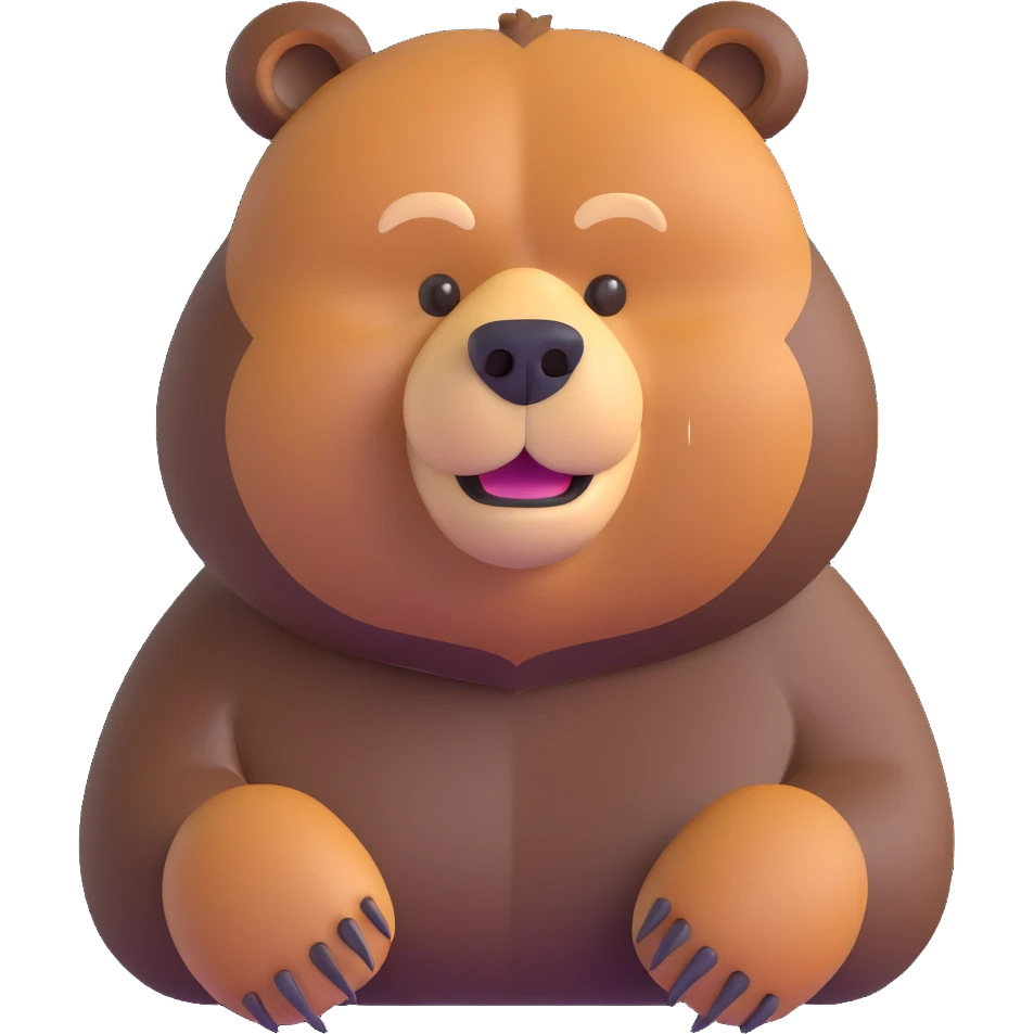 Russian grizzly bear emoji