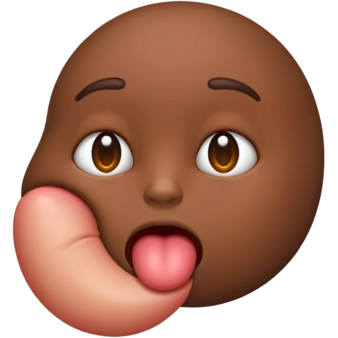An emoji showing butthole emoji
