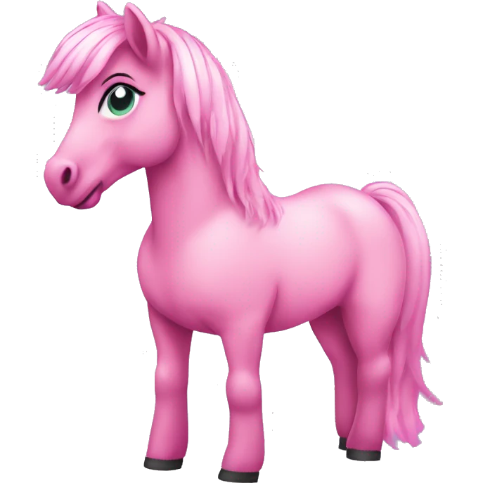 Pink pony in the club emoji