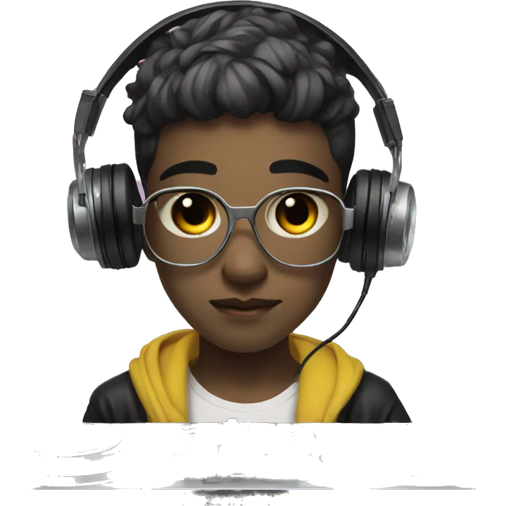 cyberpunk, Korean boy, Djing emoji