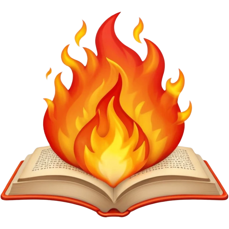 Work placed on fire emoji