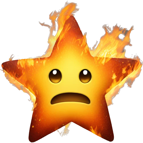 star in fire emoji