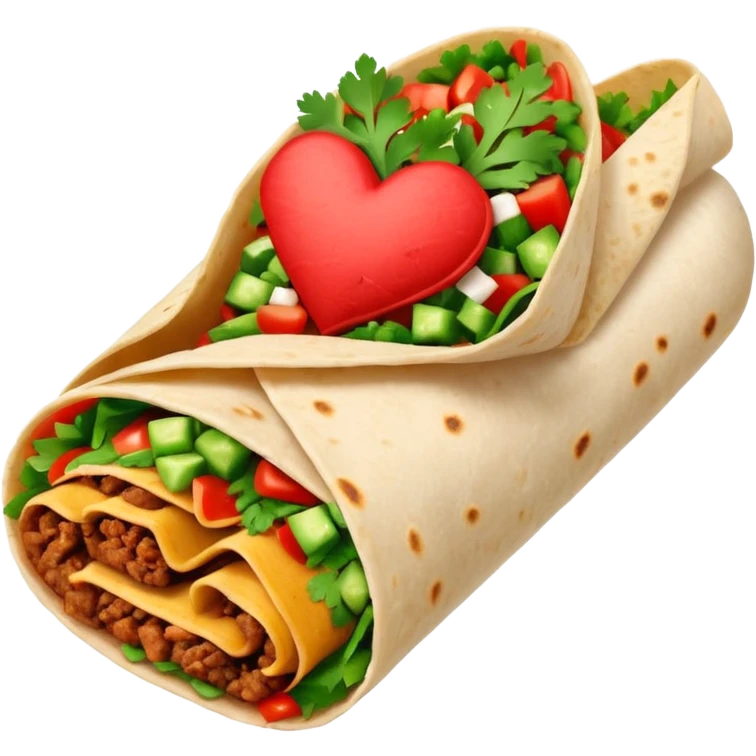valentinethemed burrito emoji