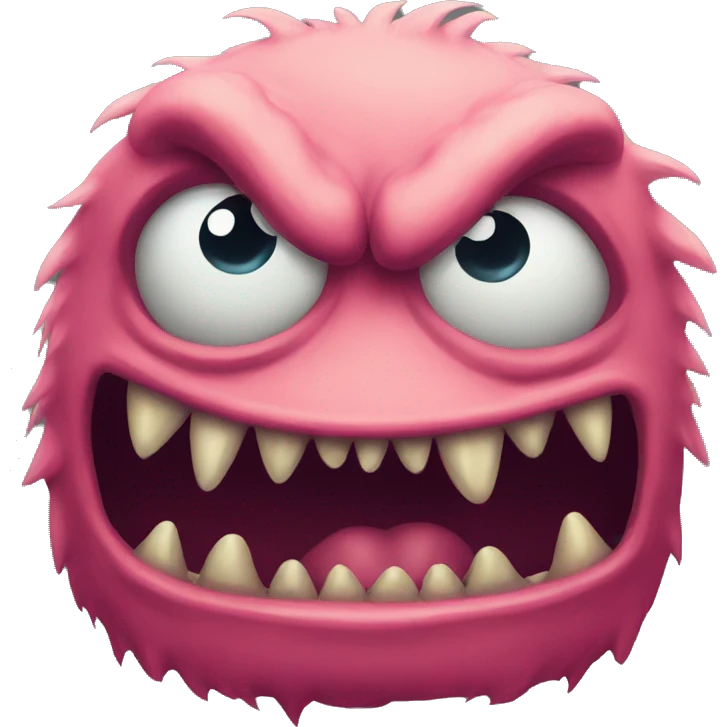 Ugly monster emoji