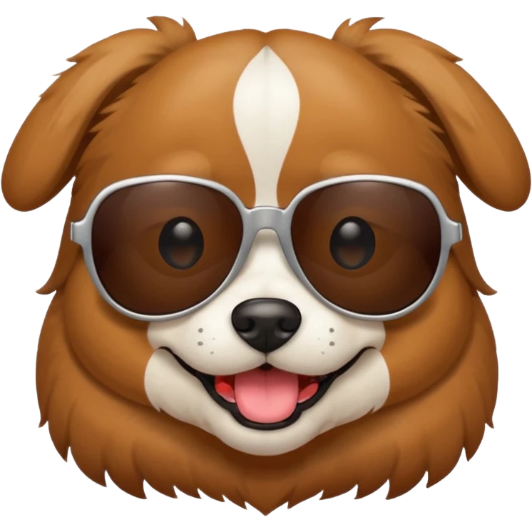 Dog with sunglasses  emoji