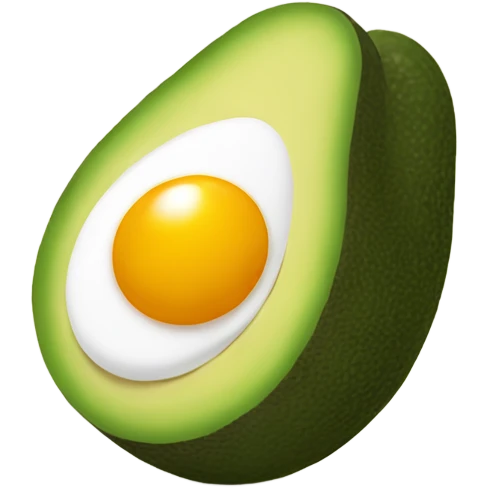 Avocado and egg emoji