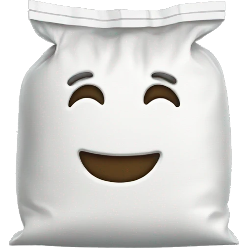 A bag of sugar emoji