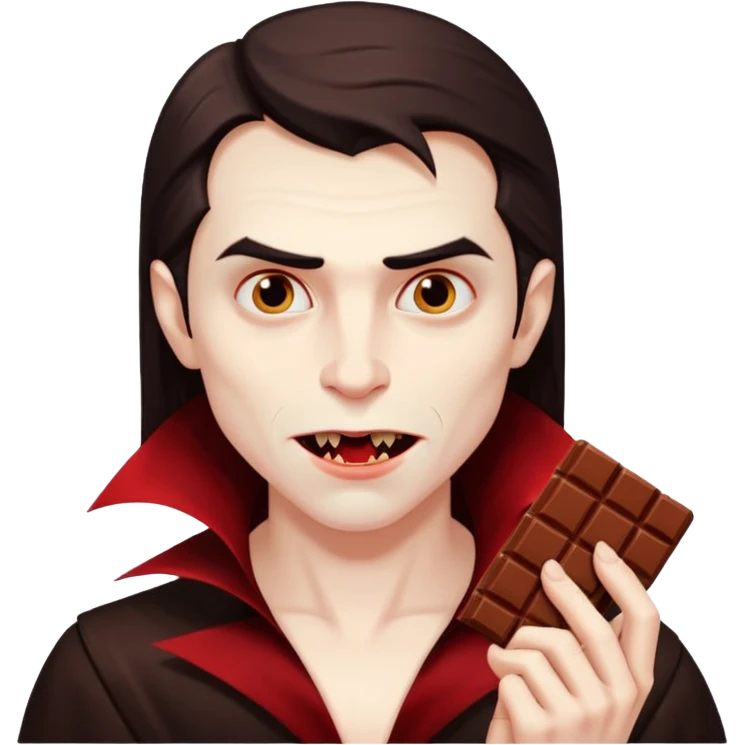 vampire eats dubai chocolate  emoji