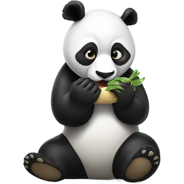 Panda eating a panda  emoji