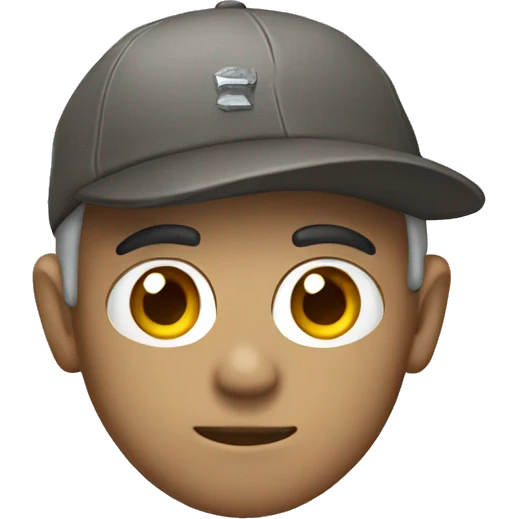 stone wearing a cap emoji