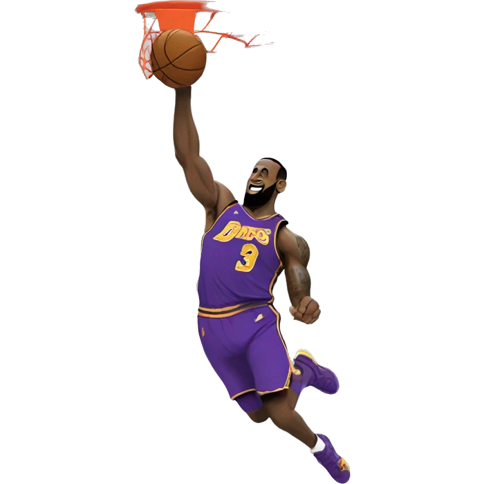 LeBron dunking  emoji