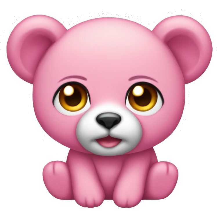 Osito de peluche rosado emoji