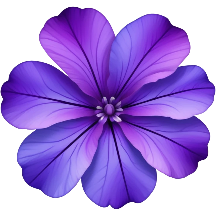Purple-Violet-Indigo-Purple-Gradient Petunia  emoji