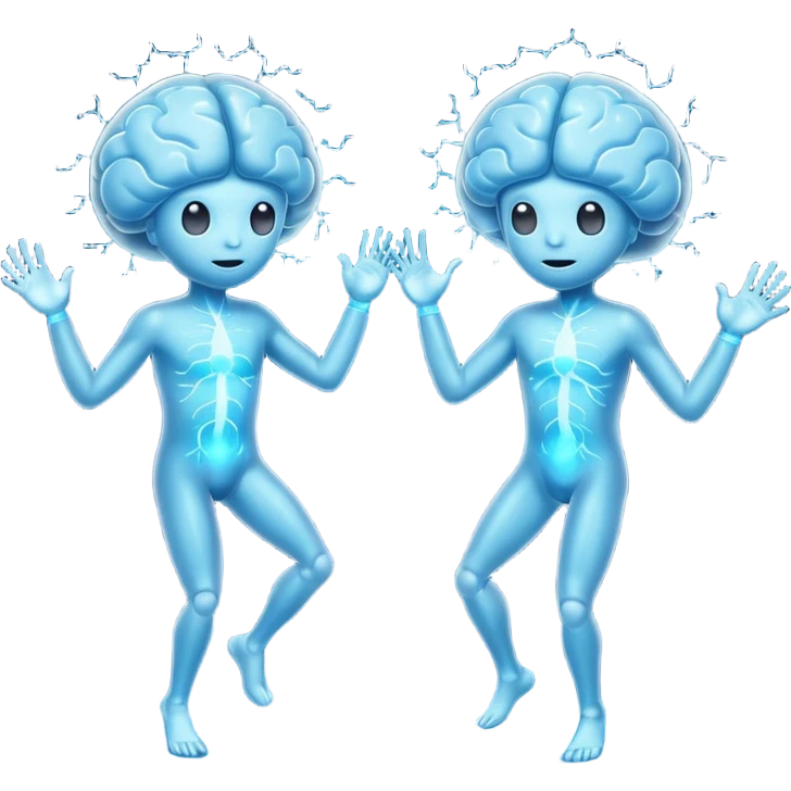 Last two brain cells dancing emoji