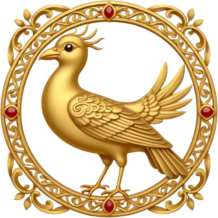 Zoroastrian bird symbol emoji