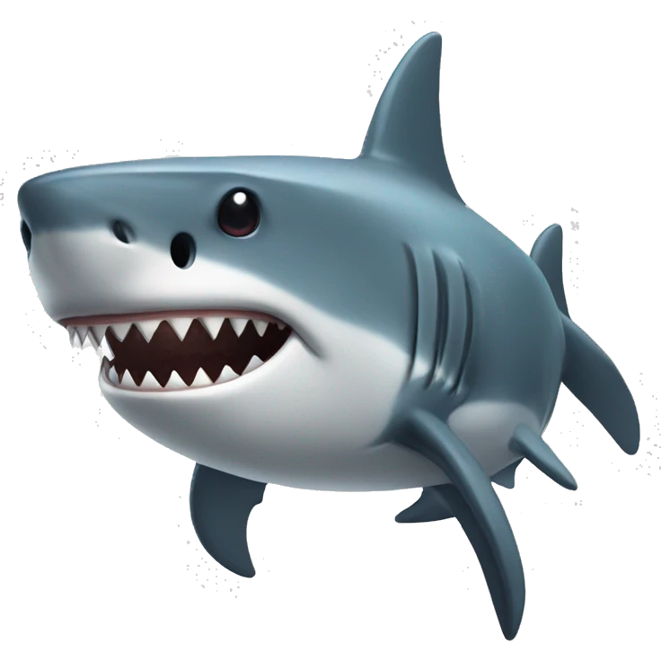 Shark wearing a beanie emoji