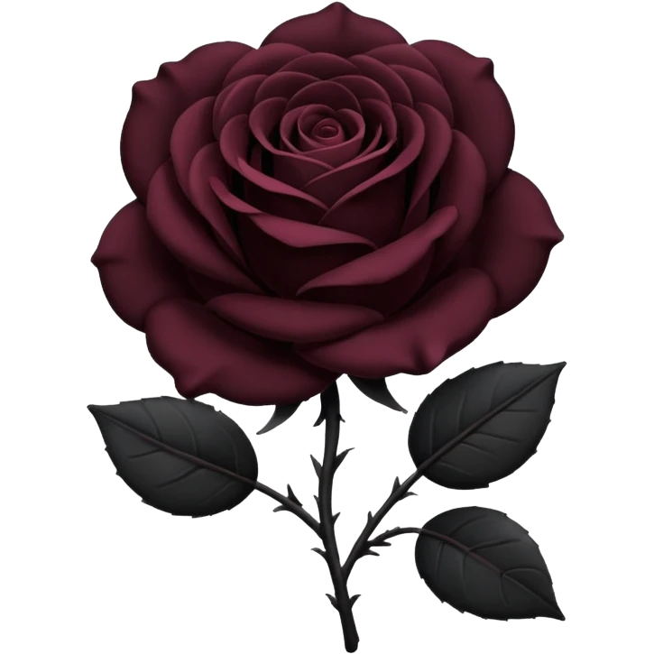 black rose emoji