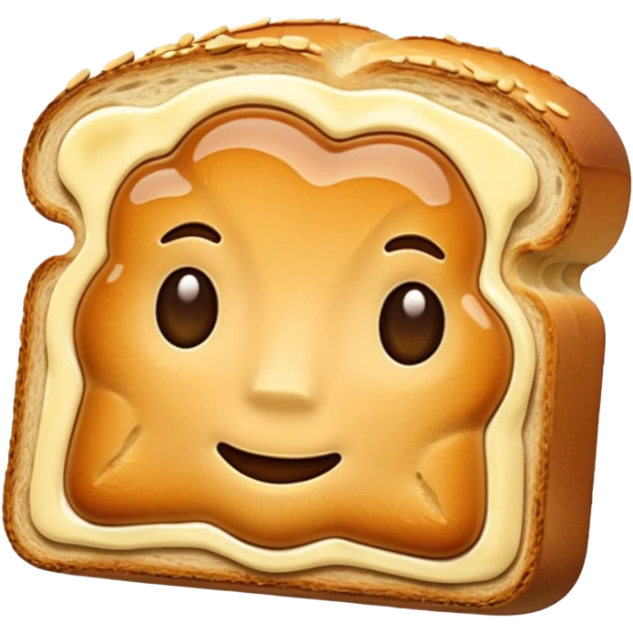 toasted bread on butter emoji