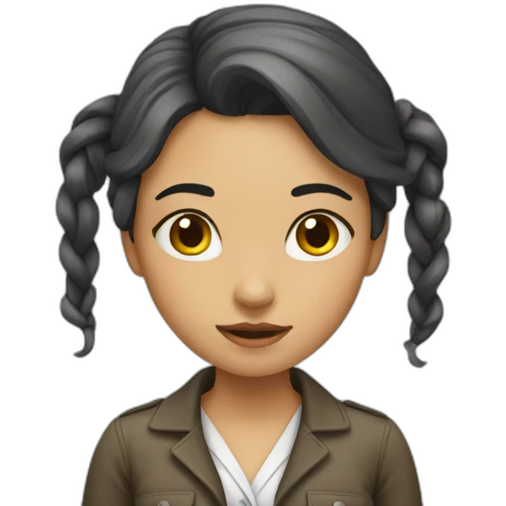 girl-work-tied emoji