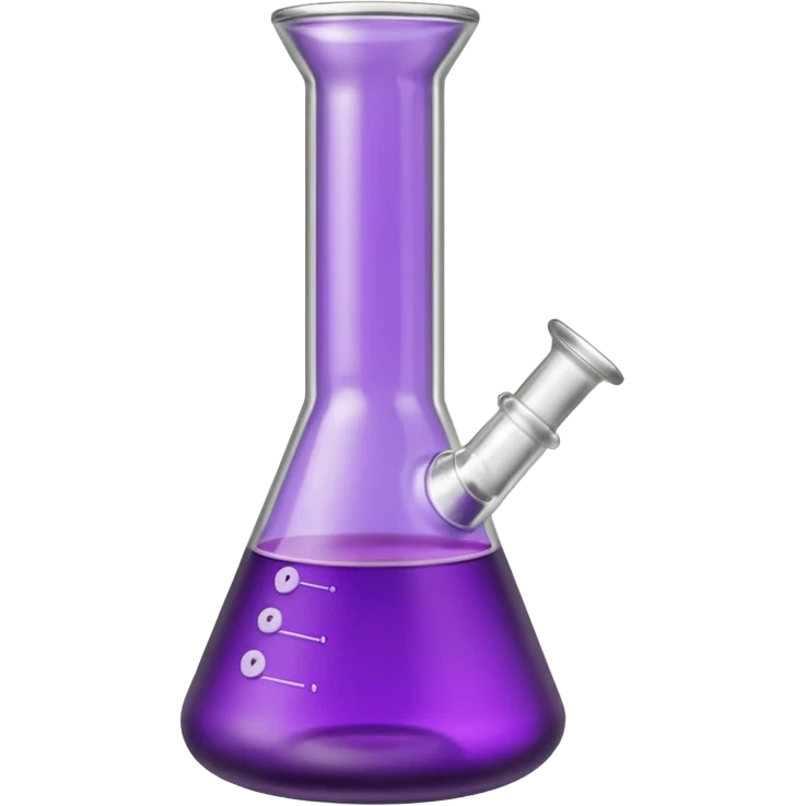 Purple Beaker Bong  emoji