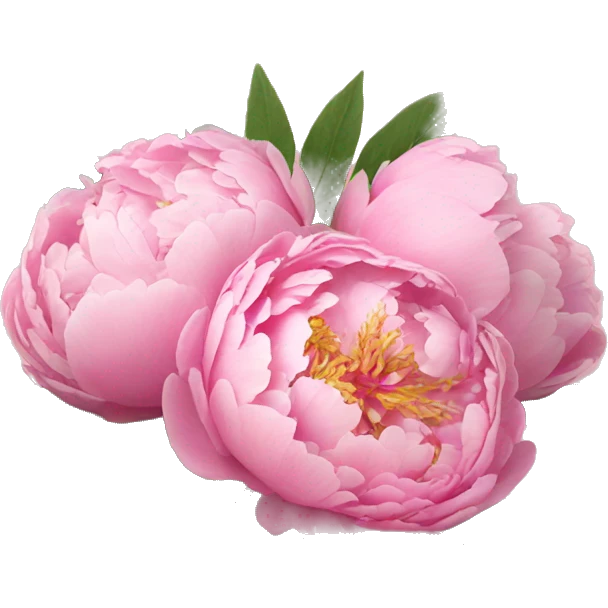 Pink peonies bouquet  emoji