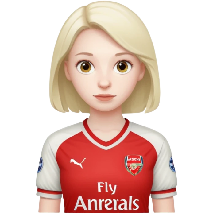 girl arsenal fan emoji