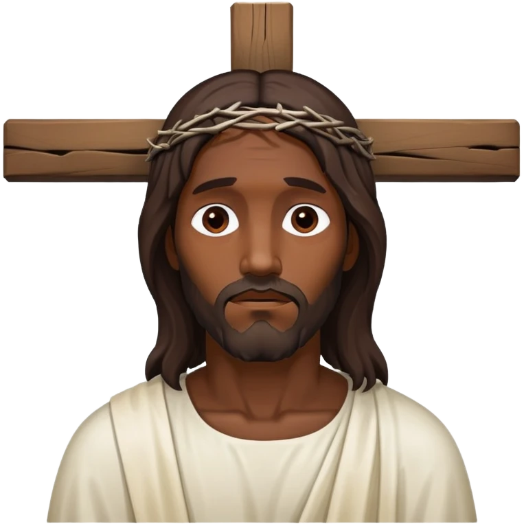 Dark skin christ death emoji