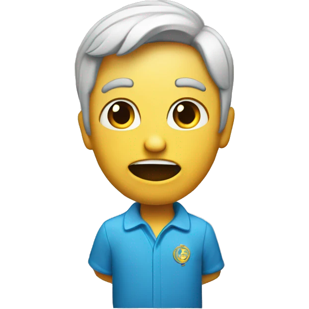 un psicologo desesperado emoji
