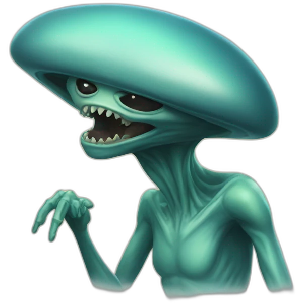 Alien llorando  emoji