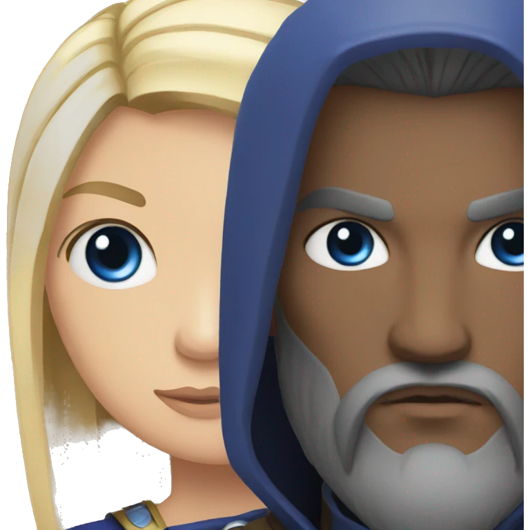  odin with blue eyes raven emoji