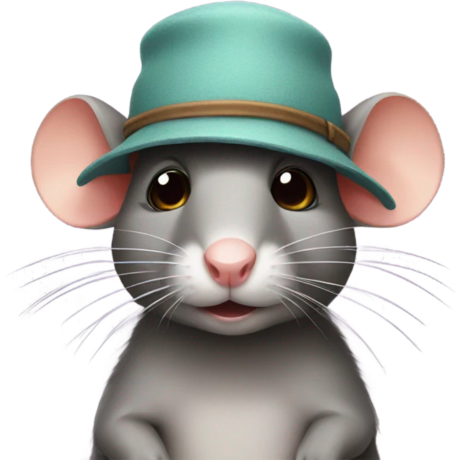 rat wearing a hat emoji