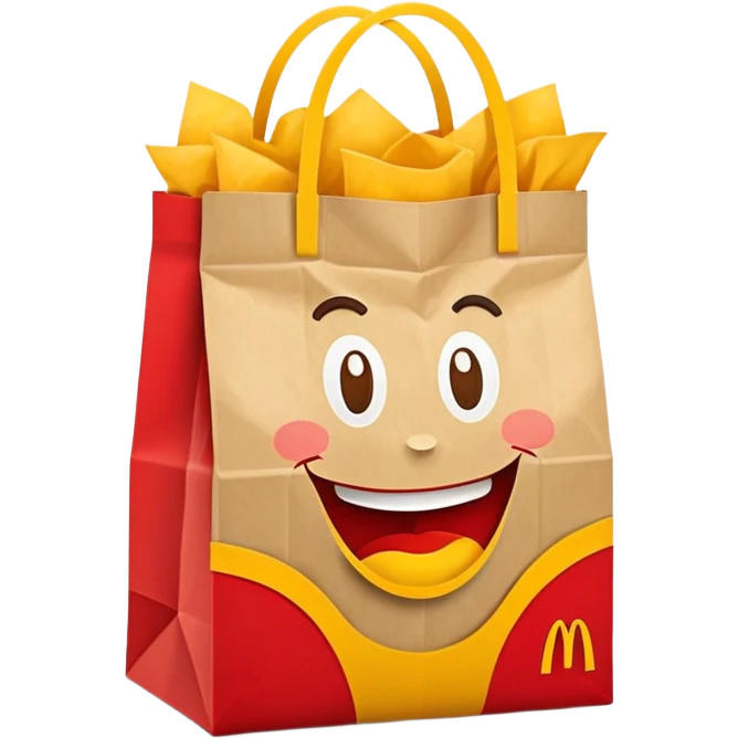 Mcdonald’s bag emoji