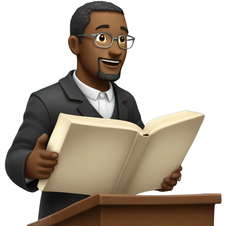Pastor preaching  emoji