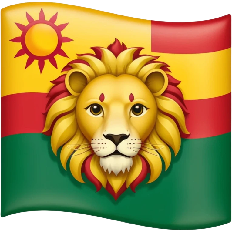 پرچم شیر و خورشید ایران emoji