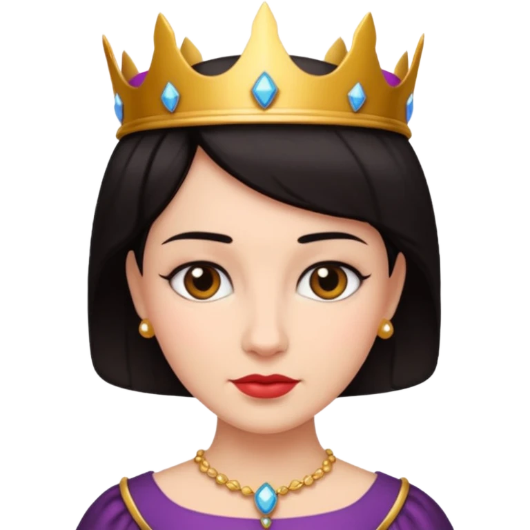 short hair queen emoji