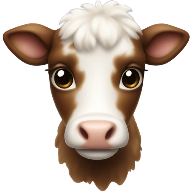 very cute calf emoji