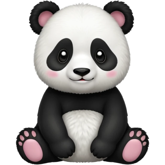 full body of panda, front view emoji